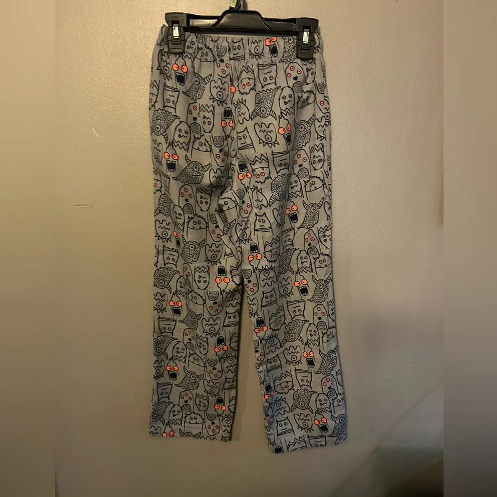Gap Kids Pajama Pants - gray with monster print